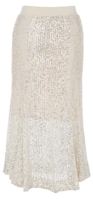 Image de Jupe pour femme EMBELL - couleur or, taille XS