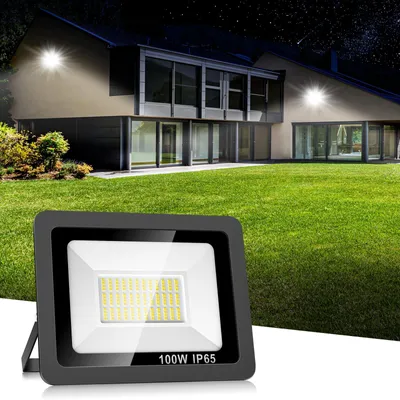 LED-Strahler 100 W, 10.000 lm, 144 LEDs, IP65, 6500 K, kaltweiß