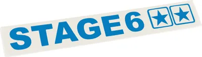 Produktbild von Klebeetikett Schriftzug Logo STAGE6 110 x 33 mm Blau