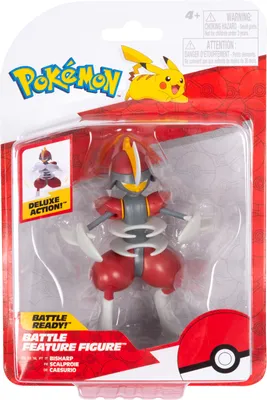 Produktbild von Pokémon Original Actionfigur Jazwares Angriffsfunktion Bisharp
