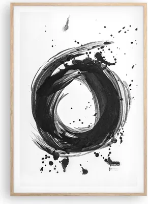 Produktbild von Gerahmtes Poster - Rahmen in heller Eiche - Abstraktion Rad Aquarell - 70x100 cm - Wand Bild - Wanddeko - Wandbilder - Kunstposter - Wandposter - Bilderrahmen - Bilder - Kunstdruck - P2NPA70x100-4371