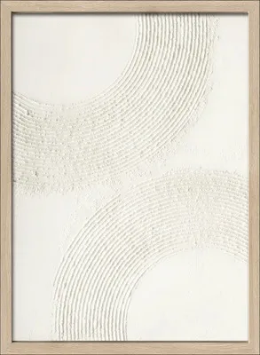 Produktbild von Leinwandbild Original gerahmt Circles II 53x73 cm