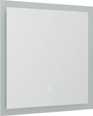 Zdjęcie produktu dla Lustro 60x53cm z oświetleniem LED, lustro łazienkowe, obsługa dotykowa