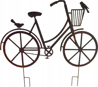 Produktbild von Gartenstecker DEKORATION Fahrrad edelrost gross garten deko