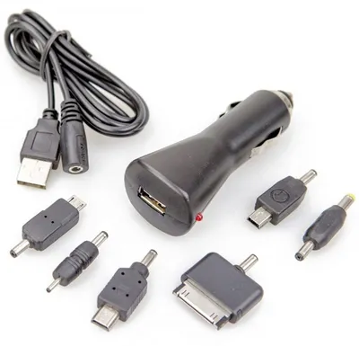 Produktbild von USB Multi Ladegerät 8-tlg. Set 12V / 24V Kfz Mini Adapter Ladeadapter