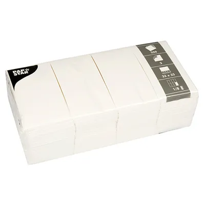 Immagine prodotto di PAPSTAR 82552 PAPSTAR Serv. weiß 1/8falz