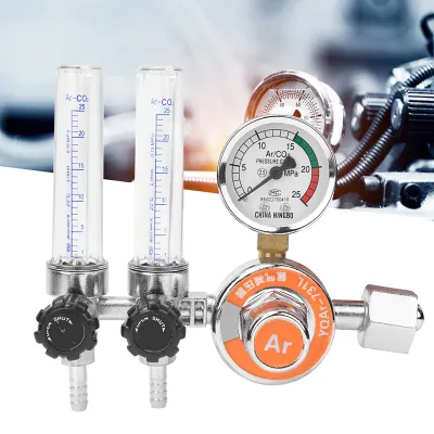Image de Régulateur de pression d'argon,Régulateur de pression,Réducteur de pression d'argon,Régulateur de pression d'argon à deux tubes,Régulateur de pression d'argon G5/8in
