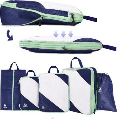 Produktbild von Famanu Kofferorganizer 5-teilig - Ultralight und Platzsparend für Reisen