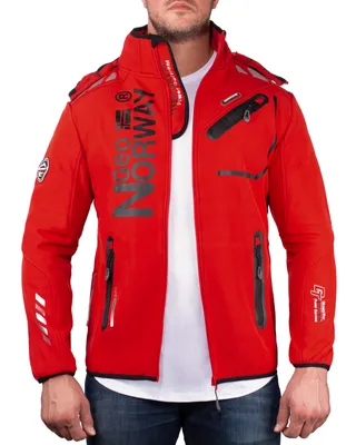 Produktbild von Geo Norway Herren Regular Fit Softshelljacke royaute Red/Black S