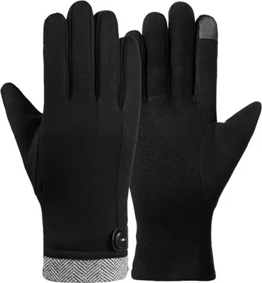 Produktbild von INF Winter Fahrradhandschuhe für Herren - Touchscreen, Winddicht, Warm, Fleece
