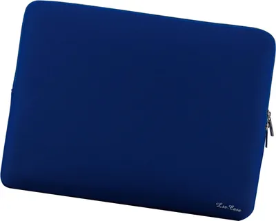 Imagen del producto de Funda protectora de silicona con cremallera, portátil, para laptop, compatible con MacBook Air y Pro de 13 pulgadas, modelos Retina y ultrabooks, color azul oscuro
