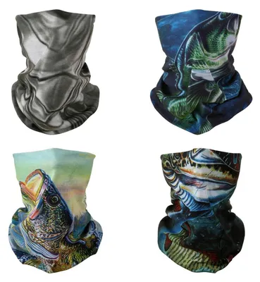 Produktbild von Multifunktionstuch 8 Stück atmungsaktiv Polyester 50x25 cm für Outdoor Sport Angeln Radfahren Skifahren