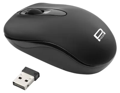 Produktbild von PEDEA Schnurlose optische Maus "Trend" Schwarz | Plug & Play | USB 2.0