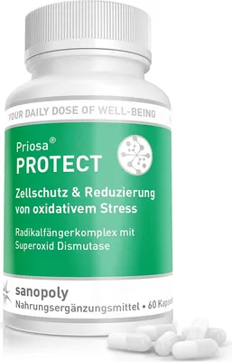 Produktbild von Sanopoly Priosa® Protect | 60 Kapseln | SOD aus Bittermelone | vegan