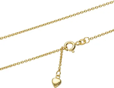 Produktbild von 25cm Fusskette Ankerkette rund 333 Gelb Gold Fusskettchen designer Goldkette