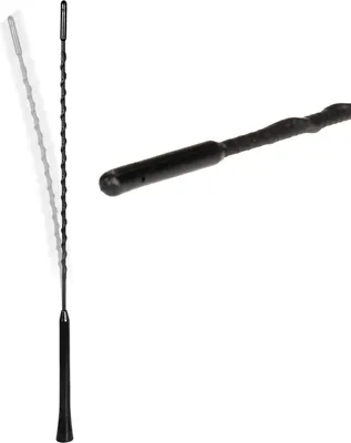 Zdjęcie produktu dla HEYNER® Antena Wymienny pręt 40 cm M5 & M6 Uniwersalna spiralna antena do radia samochodowego AM FM DAB+ Krótka antena dachowa z włókna szklanego Antena Wymienny pręt Krótka antena prętowa