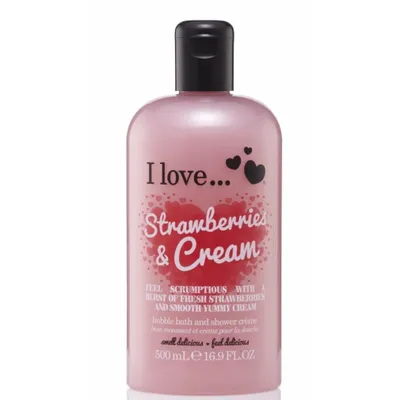 Obrázek produktu pro I Love, Strawberries & Cream, Hydrating, Shower Cream, 500 ml
