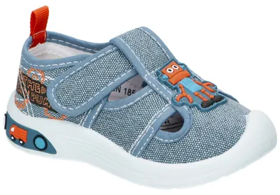 Produktbild von American Club TEN185, Kinder Sneaker Klettverschluss Leder-Einlegesohle weißer Boden bequem, Blau 24