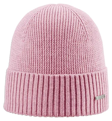 Productafbeelding van Areco gebreide muts, beanie van merinowol, roze, maat: one size