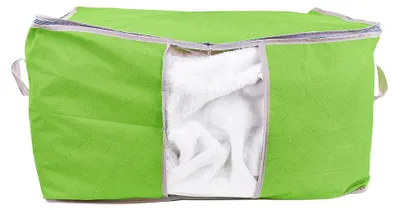 Produktbild von Faltbarer Kleider-Organizer, Aufbewahrungsbox für Kleidung, Unterbett, staubdichte Tasche, Grün