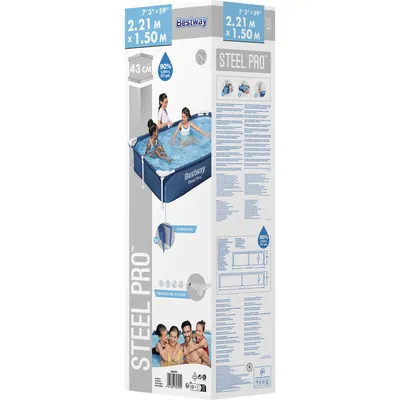 Produktbild von Bestway Steel Pro™ Pool 221x150x43 cm, Stahlrahmenpool