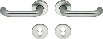 Image de Garniture ECO D110/R avec rosettes PZ, VK 9, TS 40-66 mm, inox