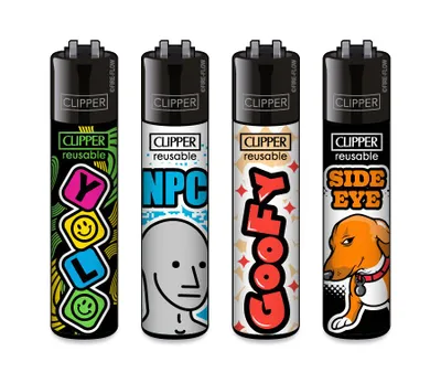 Produktbild von Clipper Feuerzeug 4er Set Jugendwort #8