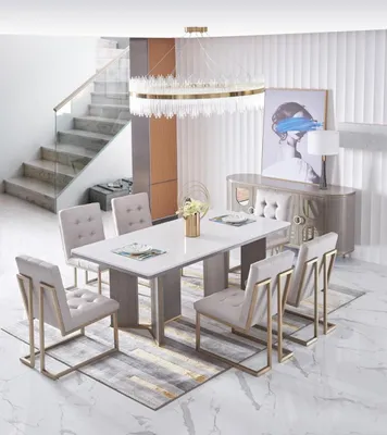 Produktbild von Esszimmer Tisch Designer Luxus Möbel Holz Tische 180x90cm Wohnzimmer Hotel Neu