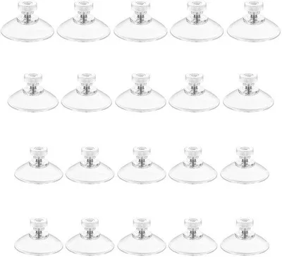 Produktbild von Unyqoos® Set 20 wiederverwendbare Saugnäpfe mit Haken & Gewindeeinsätzen, 30/40/50 mm – vielseitig für Glas, Fliesen, Metall, bohrfreie Befestigung