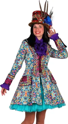 Produktbild von Jacke Spring Fair türkis pink Damen Karneval Fasching, Groesse:S