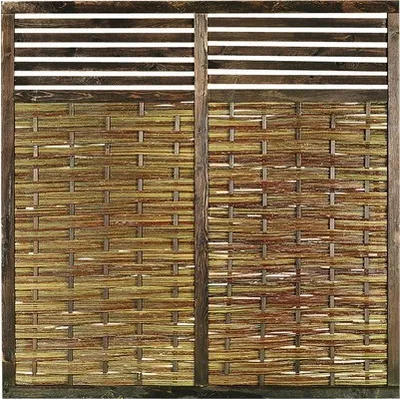 Produktbild von Zaun Hauptelement Konsta Weide mit Rankgitter 180 x 180 cm