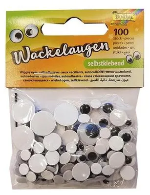 Produktbild von Folia Wackelaugen selbstklebend 100 Stück