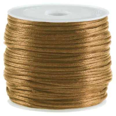 30m Satinschnur Flechtkordel 1mm, gold