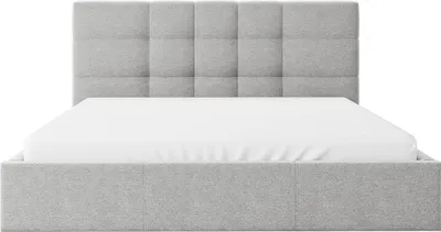 Produktbild von Bett mit Kommode 160 x 200 cm - Stoff - Grau - ELIAVA Pascal Morabito