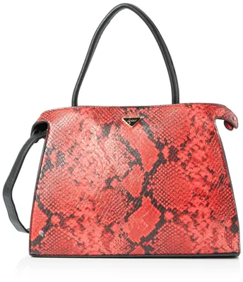 Obrázok produktu pre Solidchoice – Dámska kabelka typu shopper s potlačou imitujúcou hadiu kožu