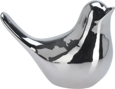 Immagine prodotto di Decorazione Uccello 10cm, argento, vista a destra