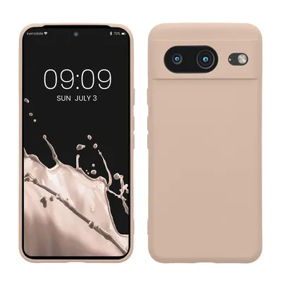 Produktbild von kwmobile Slim Case kompatibel mit Google Pixel 8 Hülle - Handyhülle aus Silikon in Coconut Swirl