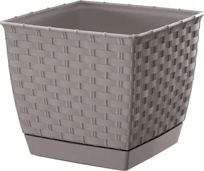 Produktbild von Prosperplast 6l Ratolla  Collection 22x22x18.9 Cm Blumentopf Silber  Silber One Size