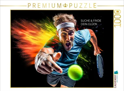 Produktbild von CALVENDO Puzzle Ein Motiv aus dem Kalender Tennis und Motivation | 1000 Teile Lege-Größe 64x48cm Foto-Puzzle für glückliche Stunden
