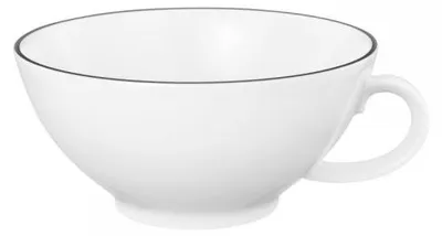 Produktbild von Seltmann Weiden Teetasse Lido Black Line Weiß (210ml)