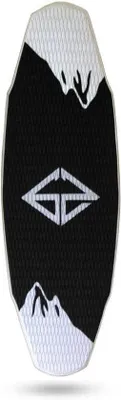 Produktbild von Famanu Skimboard für Erwachsene Unisex 40 Zoll - Wassersport Spaß mit Kontrolle - Schwarz Weiß