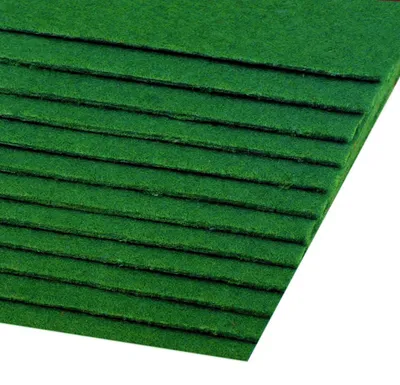 Produktbild von Bastelfilz 1 Bogen 20x30cm, 1,5-2mm stark, 300g/m² feste Qualität, 20 Farben, Farbe:dunkelgrün