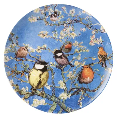 Immagine prodotto di Heinen Delfts Blauw – Piatto "Uccelli" di Van Gogh