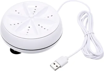 Obrázek produktu pro 2v1 Mini pračka Přenosná osobní rotační ultrazvuková pračka s USB kabelem Pohodlná pro cestování Domů Služební cesta