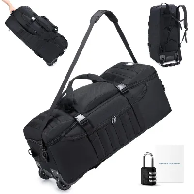 Produktbild von Koffer mit Rollen, Größe L, 85 Liter, 3-in-1 Handgepäcktasche mit Zahlenschloss