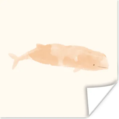 Produktbild von MuchoWow® Poster Fisch - Meer - Aquarell 75x75 cm - Wand Dekoration