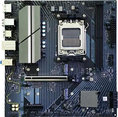 Produktbild von Sapphire B650M-E, AMD, Sockel AM5, AMD Ryzen 7000 Series, AMD Ryzen 8000 Series, AMD Ryzen 9000 Series, Sockel AM5, DDR5-SDRAM, 96 GB