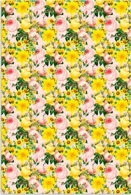 Produktbild von MuchoWow® Poster Blumen - Rosen - Frühling 120x180 cm - Kunstposter