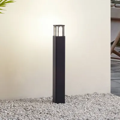 Produktbild von Lucande LED-Wegeleuchte Dakil, schwarz, Aluminium