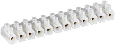Immagine prodotto di goobay Lüsterklemme transparent 12er Reihe weiß 10 mm (Bulk)
